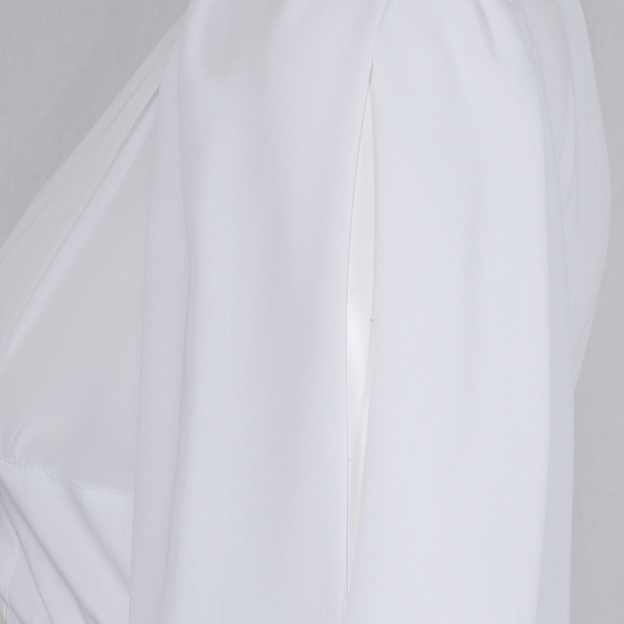 Waldorff Dirndlbluse Maxima weiß, luftig, lange offene Arme, Hochzeit #6