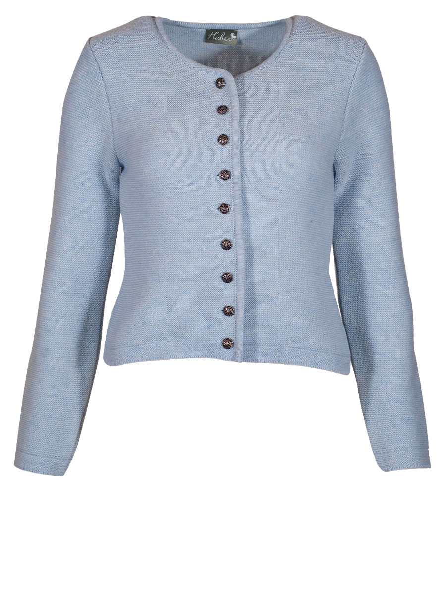 Huber Strickjacke Kana, eisblau, kurz #1