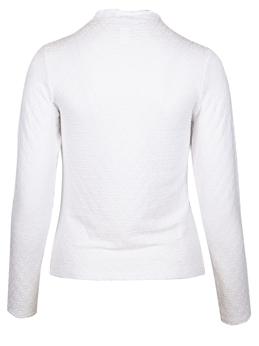 Hammerschmid Langarmshirt Polett, weiß, Rüschenkragen #3