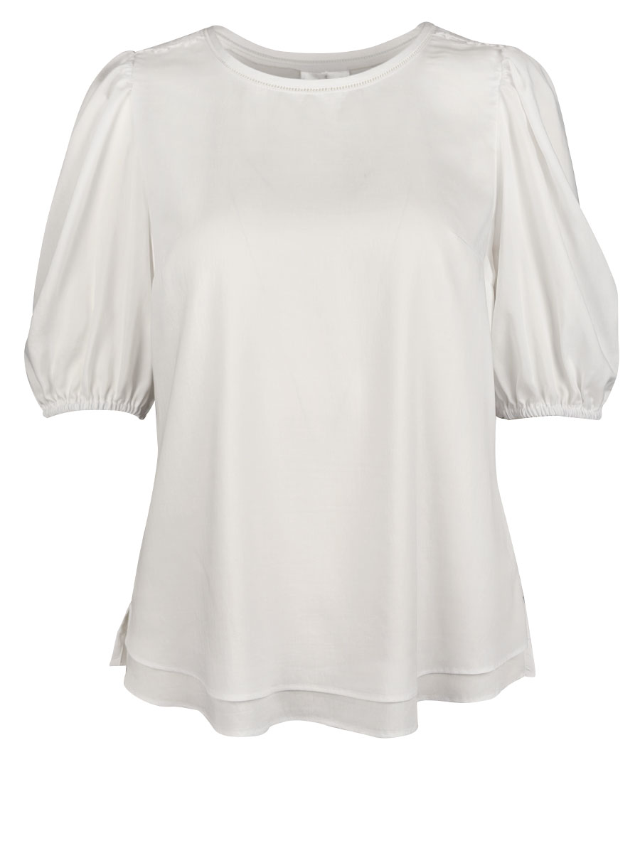 Waldorff Blusenshirt weiß, Puffarm #1