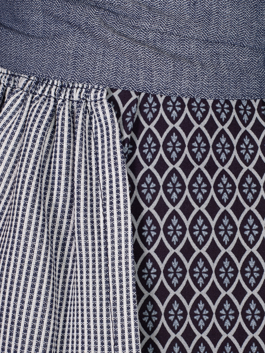 hausg'macht Dirndl Pillersee, blau gemustert, 80lg #5