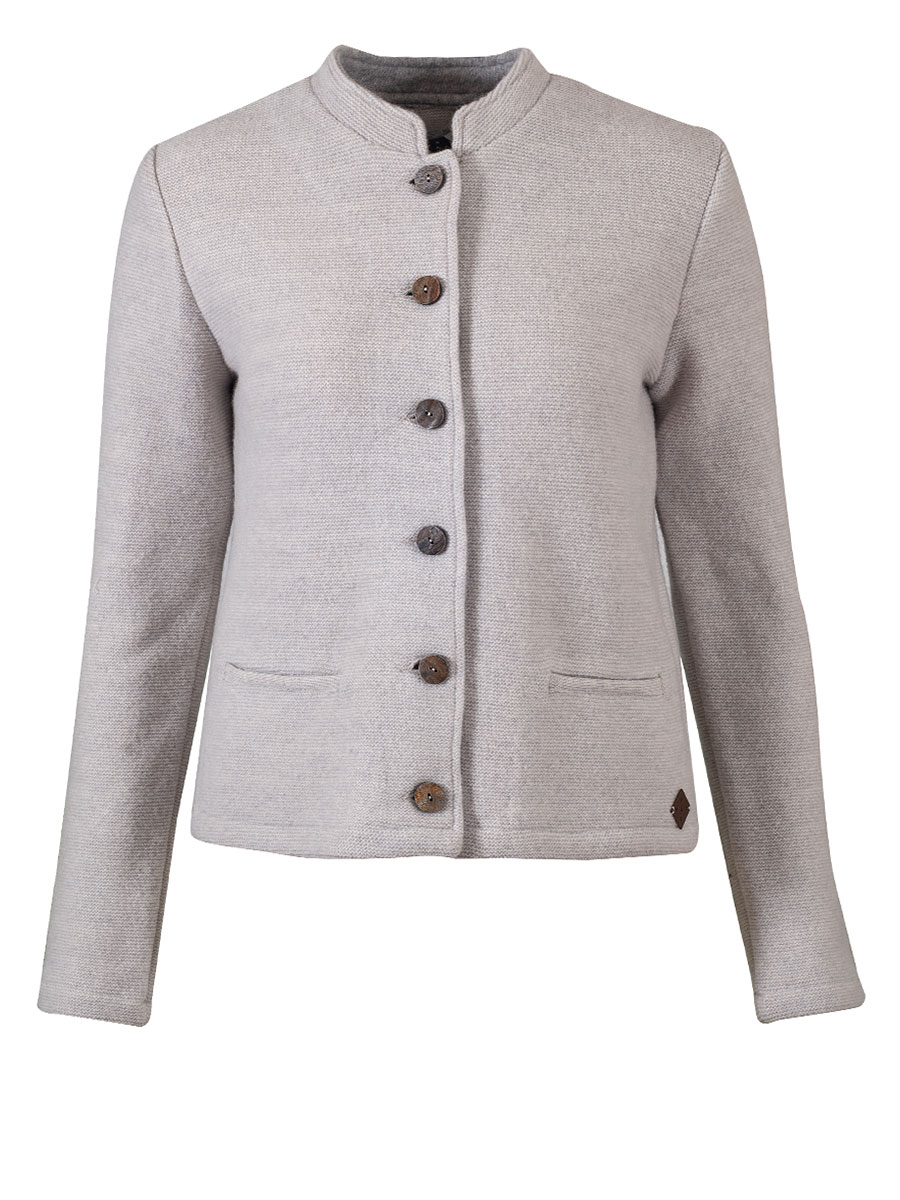 Stapf Strickjacke Marie, ecru, natur, Rückenfalte #1