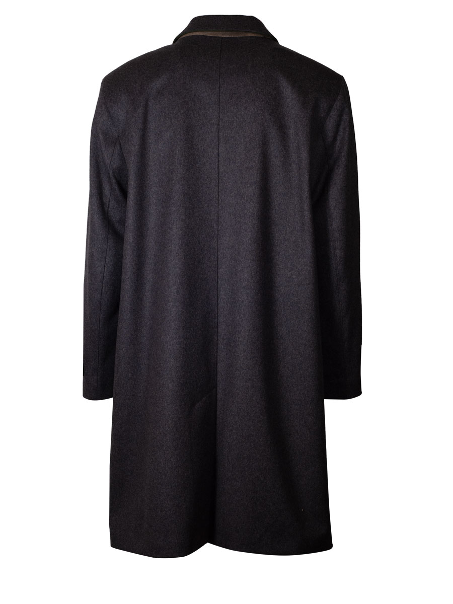 Kaiseralm Lodenmantel Windach, anthrazit, Hirschhornknöpfe #2