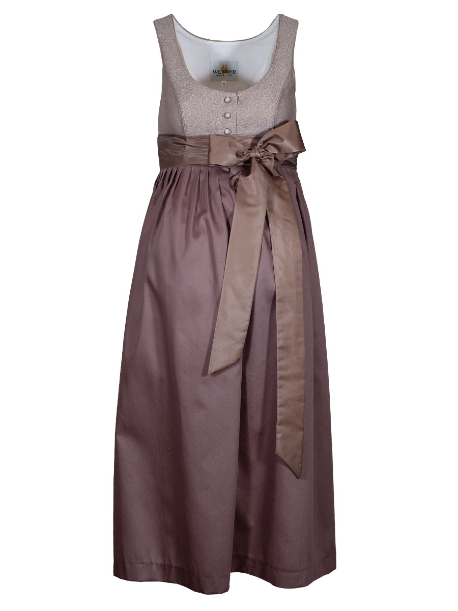 Wenger Mareike Umstandskleid, haselnuss-beige, festlich #1