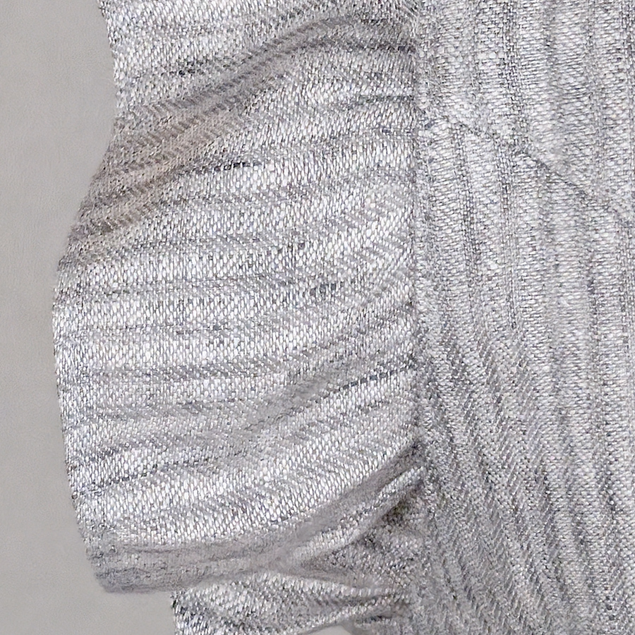 Kaiseralm Leinenmieder grau, gestreift, Flügelarme #3