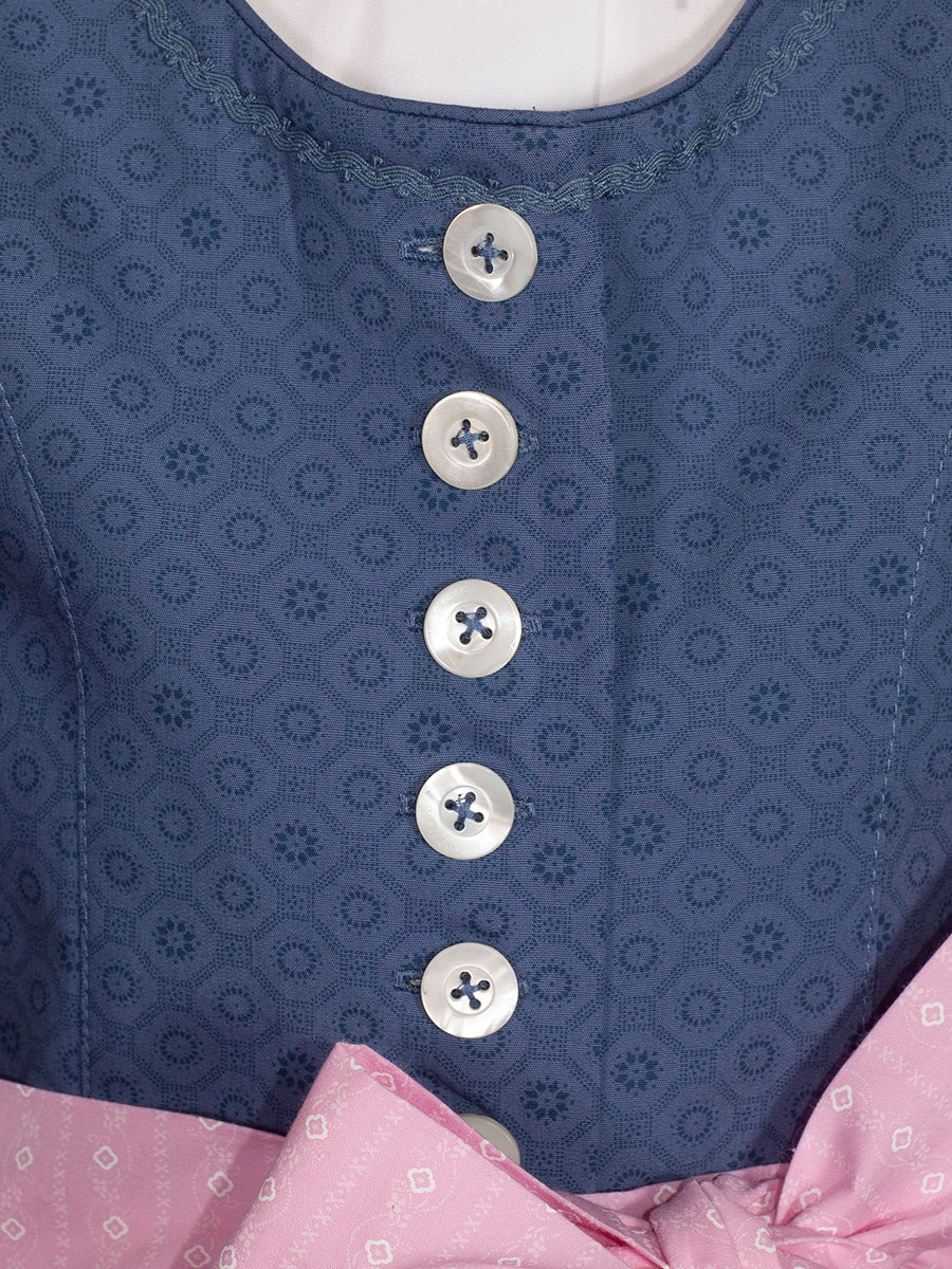 Hammerschmid Bergsee Kinder-Dirndl, blau-rosa, mit Bluse #3