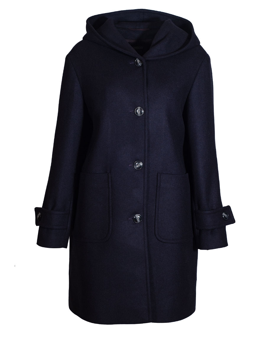 Bauer Wintermantel mit Kapuze, Winterjacke, marine #1