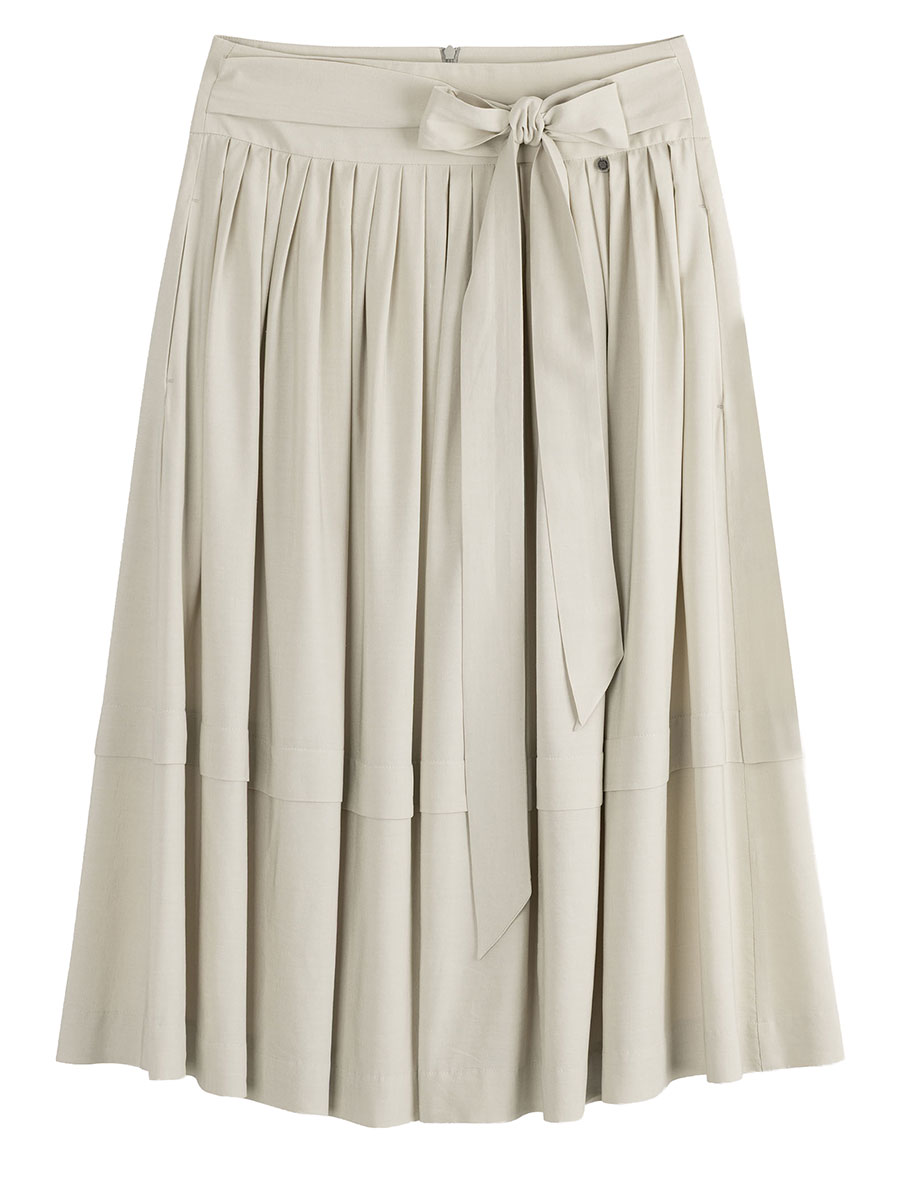 Rockmacherin Midi-Rock Kirchsee, beigegrau, mit Schleifenband #1