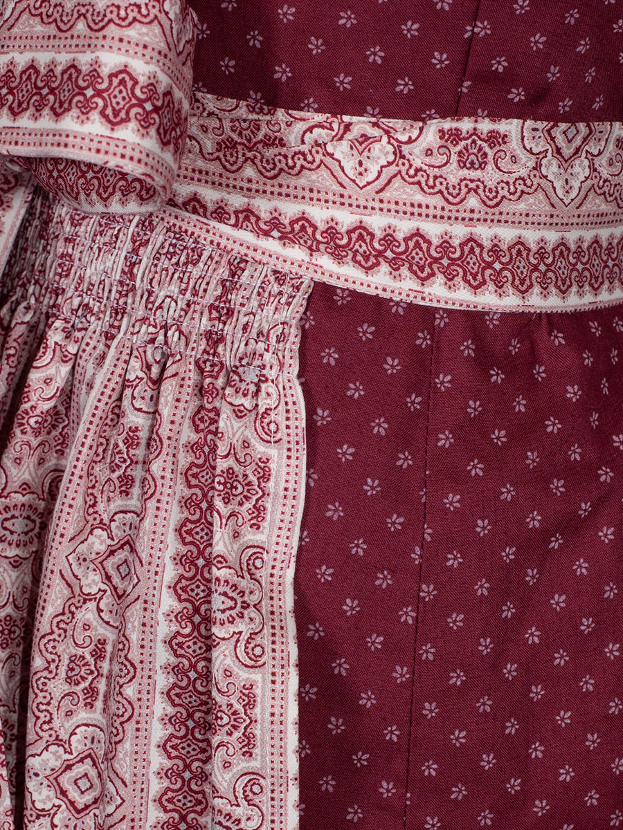 Wenger Baumwolldirndl Irina, marsalla, 80lg #3