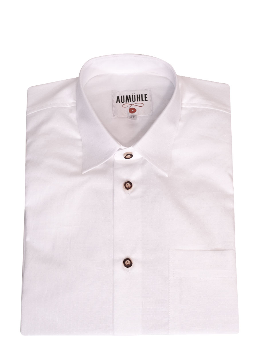 Waldorff Trachtenhemd weiß, festlich, in sich fein gepunktet #1