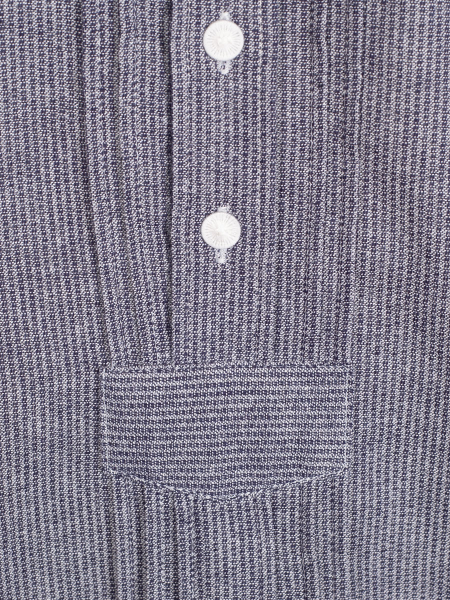 Orbis Trachtenhemd, Pfoad, dunkelblau, meliert, Slim Fit, Stehkragen #4