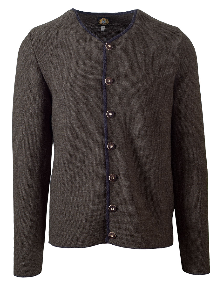 Hammerschmid Simon Strickjacke, oliv mit anthrazit #1