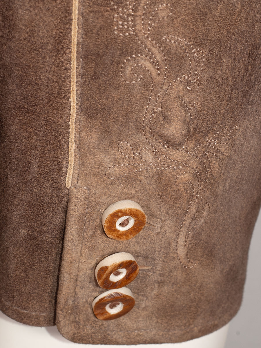 Spieth & Wensky Kurze Lederhose Rampoldi mit Gürtel, honey, braun #6
