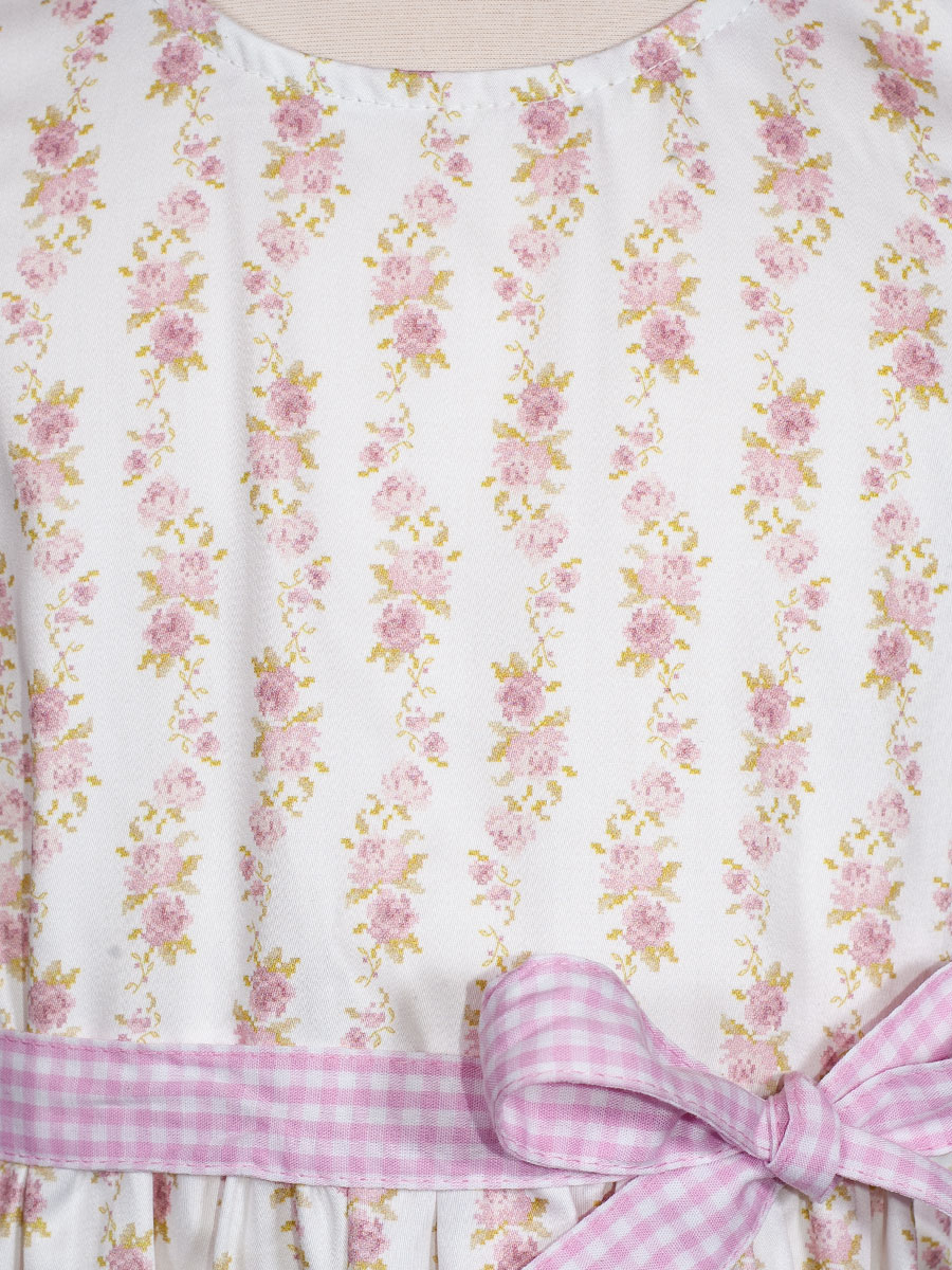 Berwin & Wolff Sommerkleid, Kinder, weiß mit rosa Rosen #3