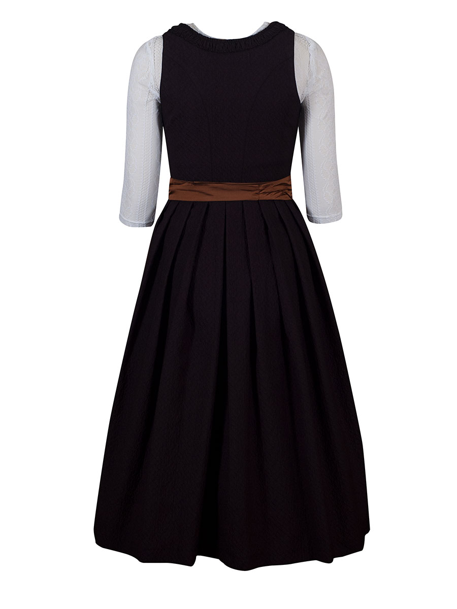Hammerschmid Koflersee Dirndl, schwarz-braungold, festlich, 80lg #3