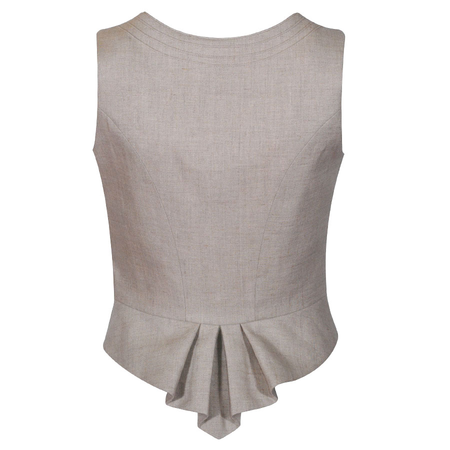 Berwin & Wolff Leinen Mieder, beige, Schoßerl #2