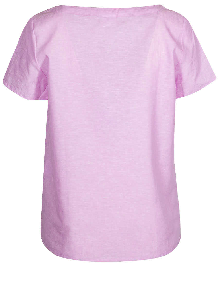 Berwin & Wolff Leinenbluse, rosa, Kurzarm, gerader Schnitt #3