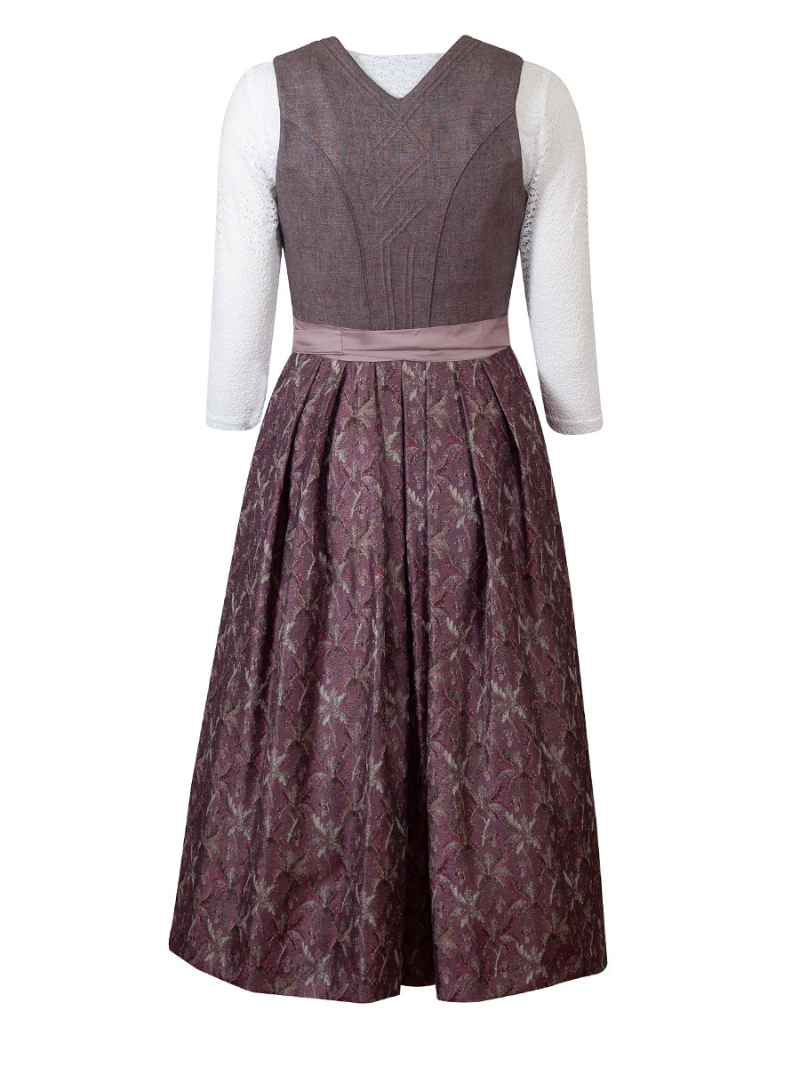 Wenger Dirndl Julia festlich, braun, 80cm #3