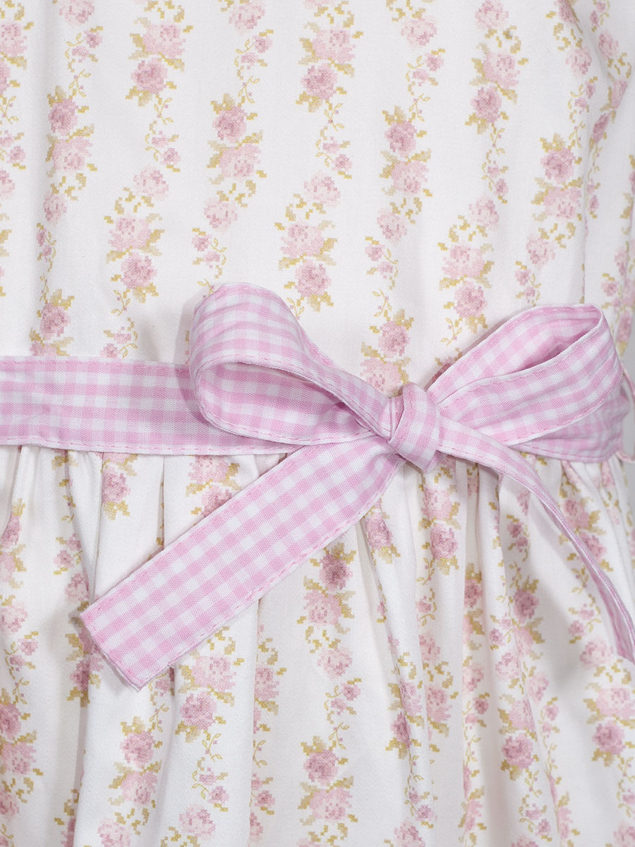 Berwin & Wolff Sommerkleid, Kinder, weiß mit rosa Rosen #4