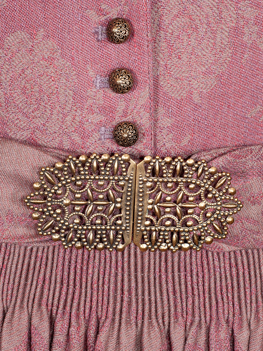 Gottseidank Dirndl Monika, kirschrot, hochwertig, festlich, 80cm #7