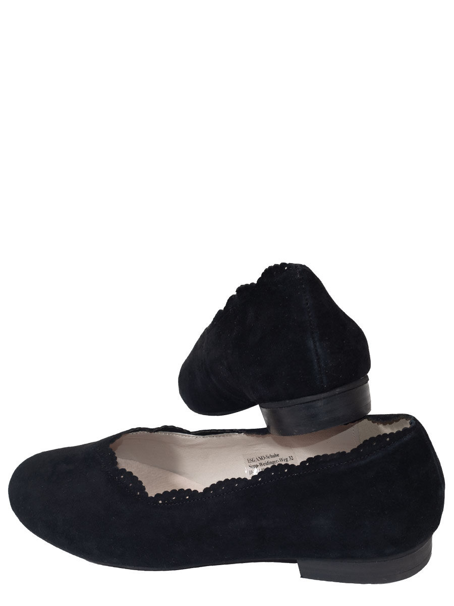 Esgano Schuhe, Ballerina, schwarz, Wildleder #3