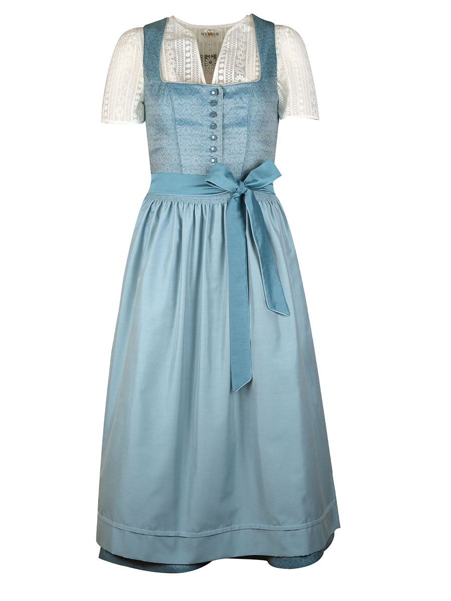 Wenger Fest-Dirndl Tara, türkis, 80lg #1