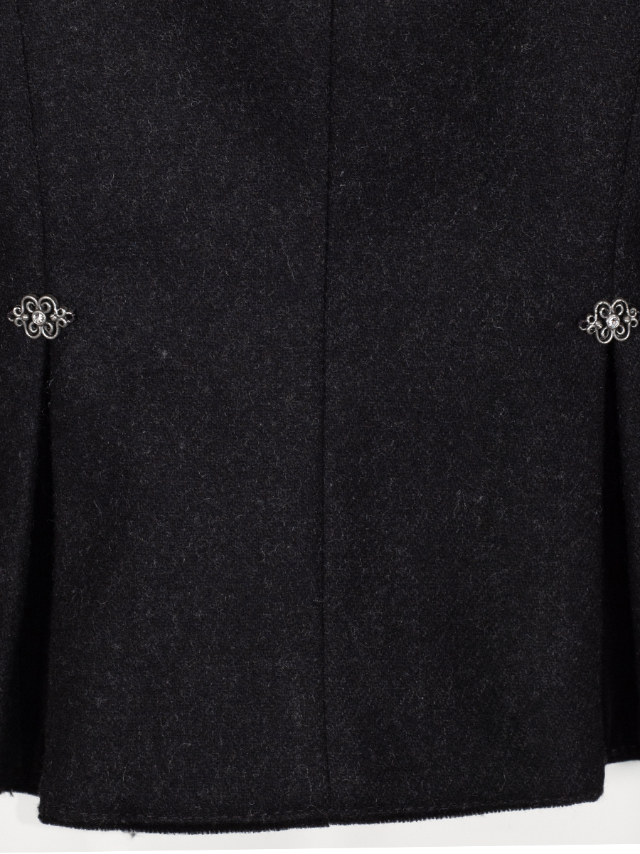 Kaiseralm Damenjacke Claris, anthrazit, Stehkragen, Schoßerl #4