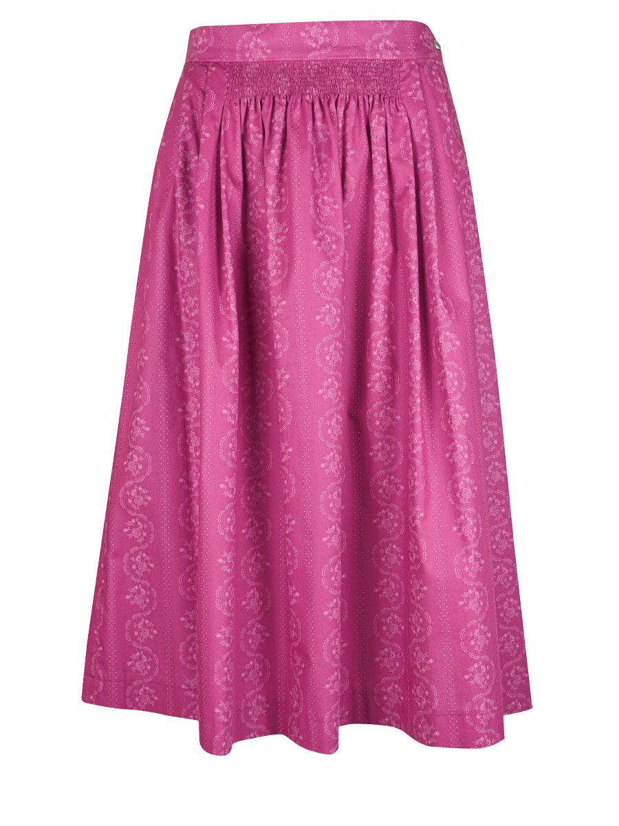 Berwin & Wolff Faltenrock, pink, Blumenmuster #1