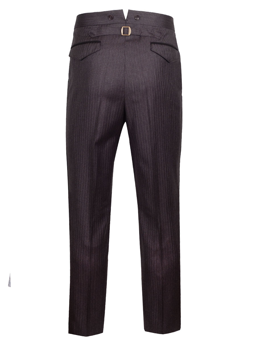 Viererspitz Stresemannhose Jakob, anthrazit, seitlich schwarzes Paspol #3