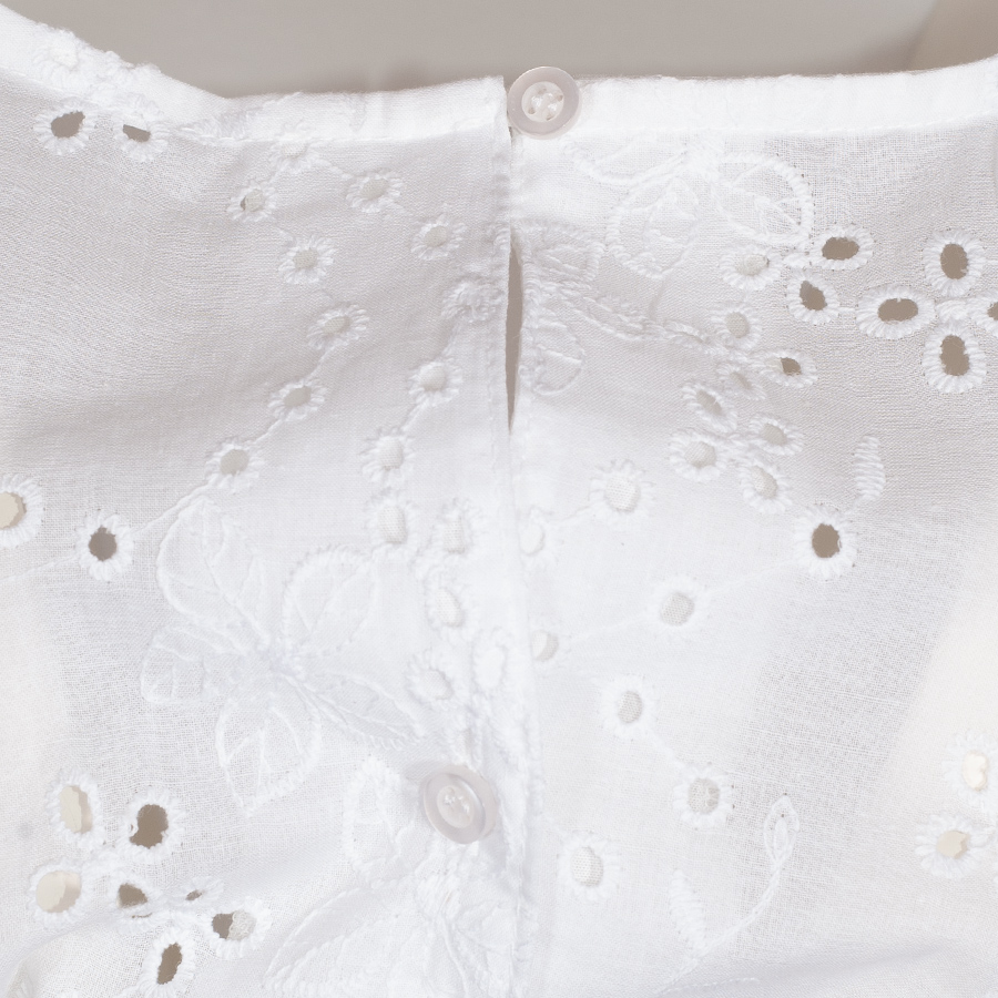 Hammerschmid Brigitte Dirndlbluse, weiß, Lochmuster #3