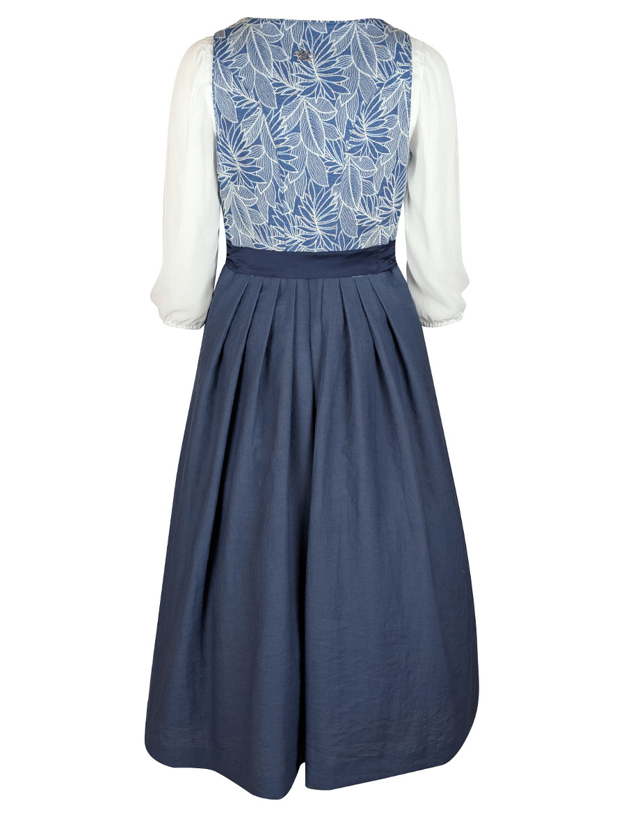 MarJo Dirndl Vandoria, vintage blau, 80lg #4