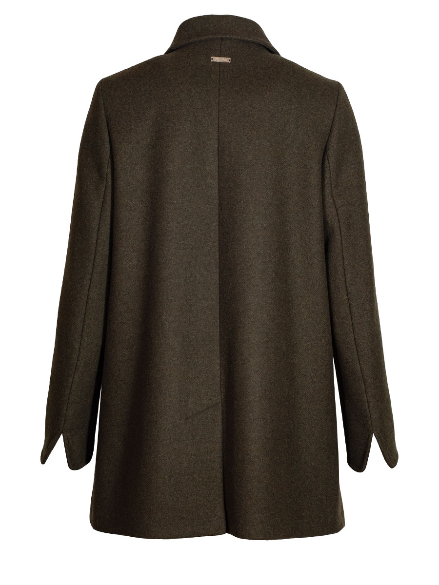 Bauer Wintermantel, Winterjacke, olivgrün, Umlegekragen #3