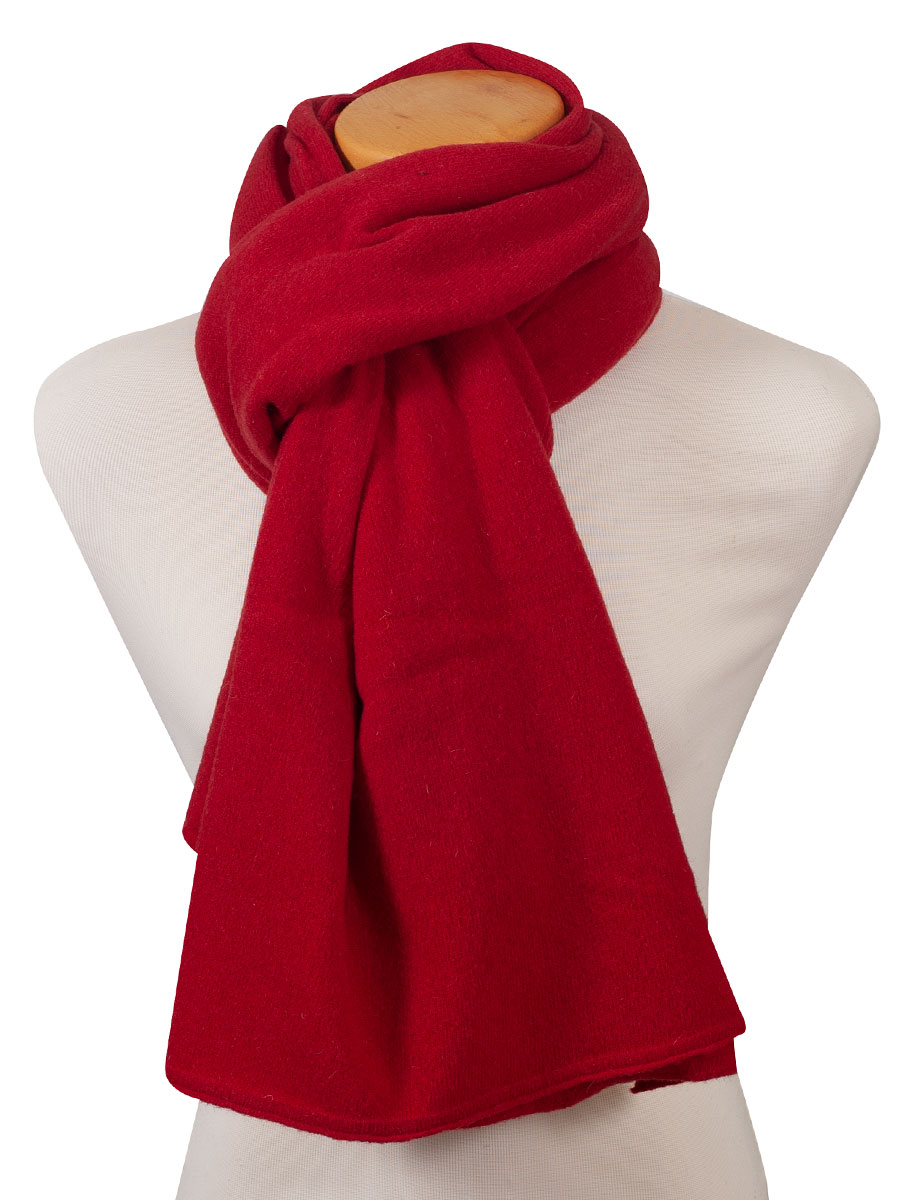 Heidi Strickschal kaminrot, kuschlig, weich #1