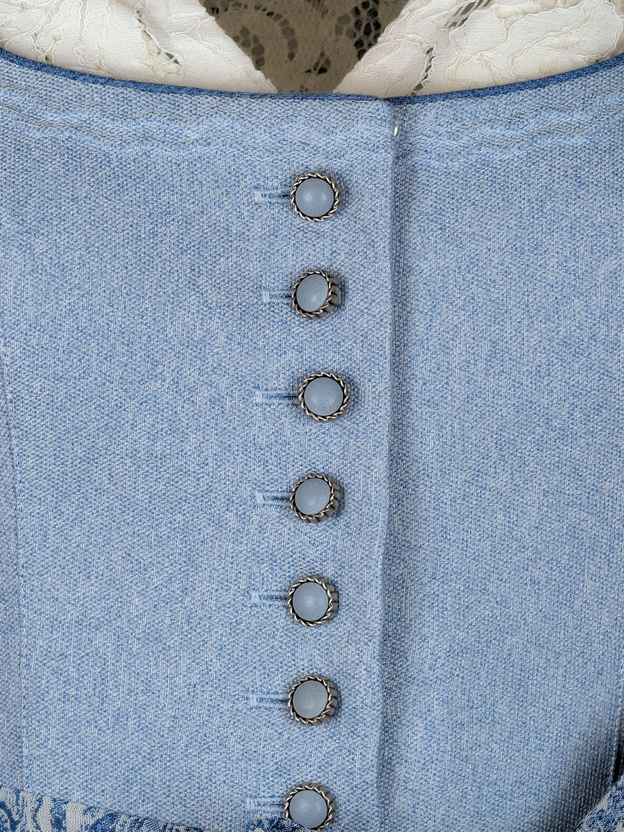 Hammerschmid DDasDasirndl Koflersee, blau gemustert, festlich, 80lg #4