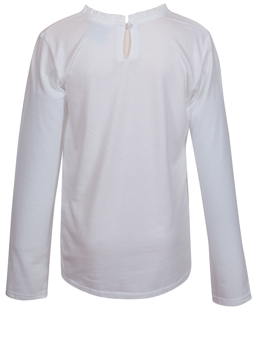 Hammerschmid Yvonne Langarmshirt, Mädchen, weiß, Rüschenkragen #3