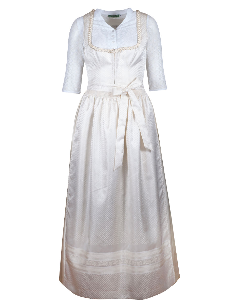 Feli und Hans Shirley Nelda, Hochzeitsdirndl creme, festlich #1