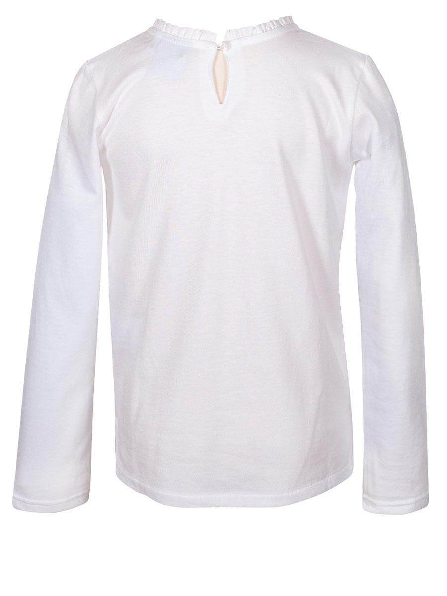 Hammerschmid Yvonne Langarmshirt, Mädchen, weiß, Rüschenkragen #3
