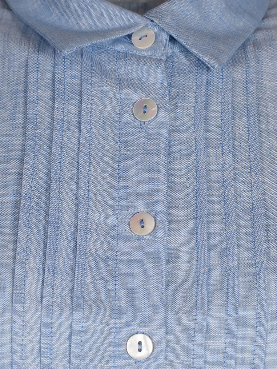 Waldorff Hemdkleid hellblau, mit Stoffgürtel, 3/4 Armen #5
