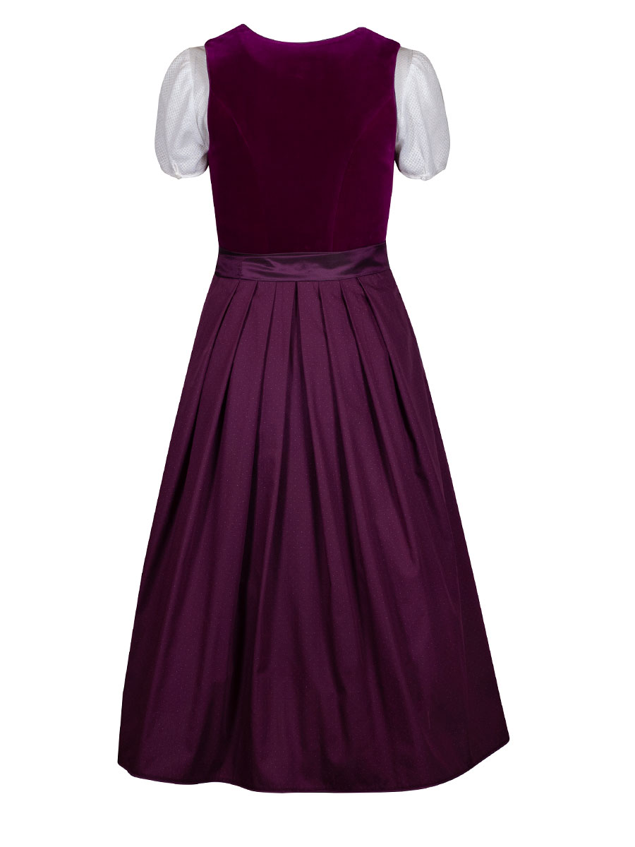 KINGA MATHE Dirndl Alice, Samt, fuchsia, festlich #2