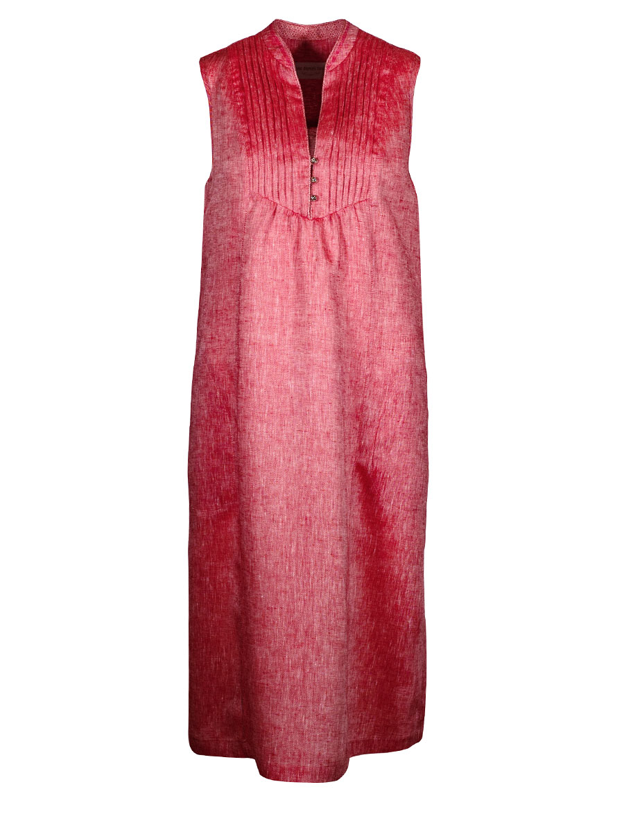 Anno Domini Leinenkleid Hitzgwandl Lena, rot #1
