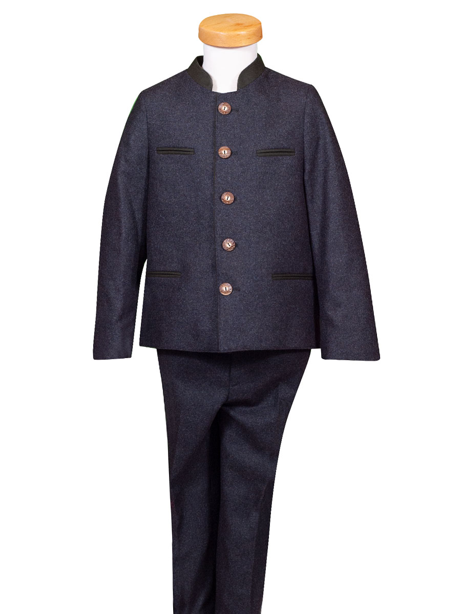 Kinder-Lodenhose anthrazit, Trachtenhose, Rundbund #5