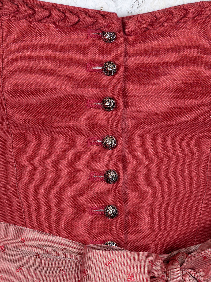 Anno Domini Design Dirndl Valerie, hagebutte, 80lg, Leinen #4