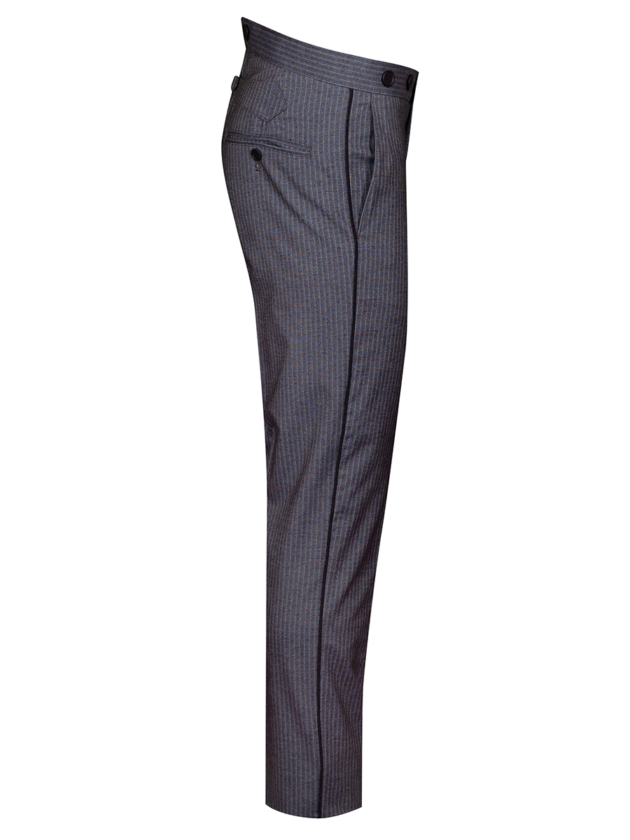 Hammerschmid Stresemannhose Aschau, grau gestreift, elegant #2