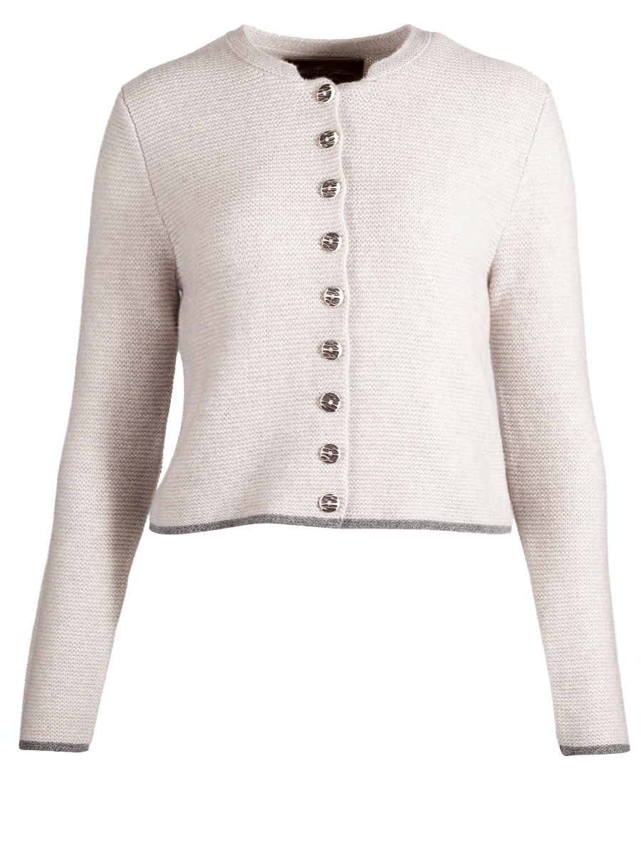 fei scho schee Strickjacke, barley, dunkle Einfassung, kurz #1