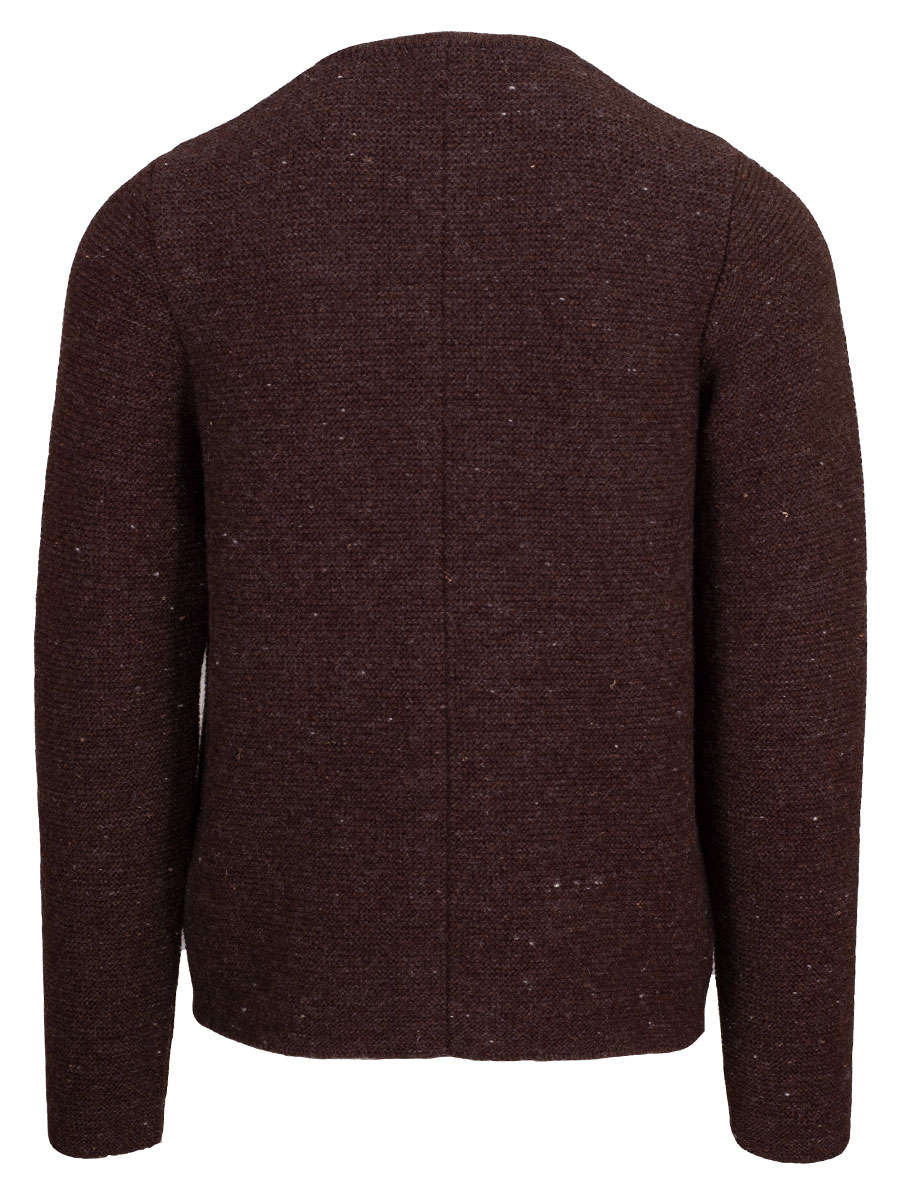Huber Strickjacke Gerhard, dunkelbraun, Hirschhornknöpfe #3