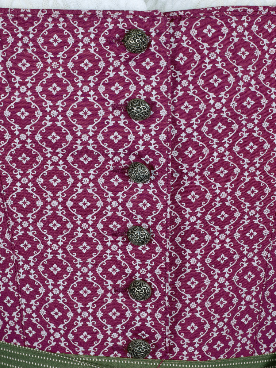 Hammerschmid Dirndl Braunsee, weinrot, oliv, 80lg #5