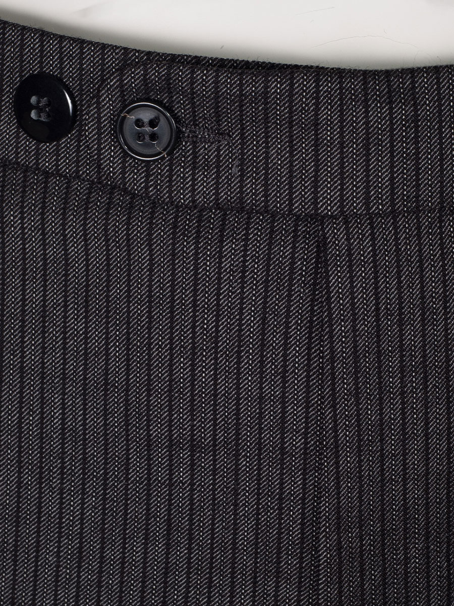 Kultkluft Herrenhose Loisl Stresemann, anthrazit, dunkelgrünes Paspol #4