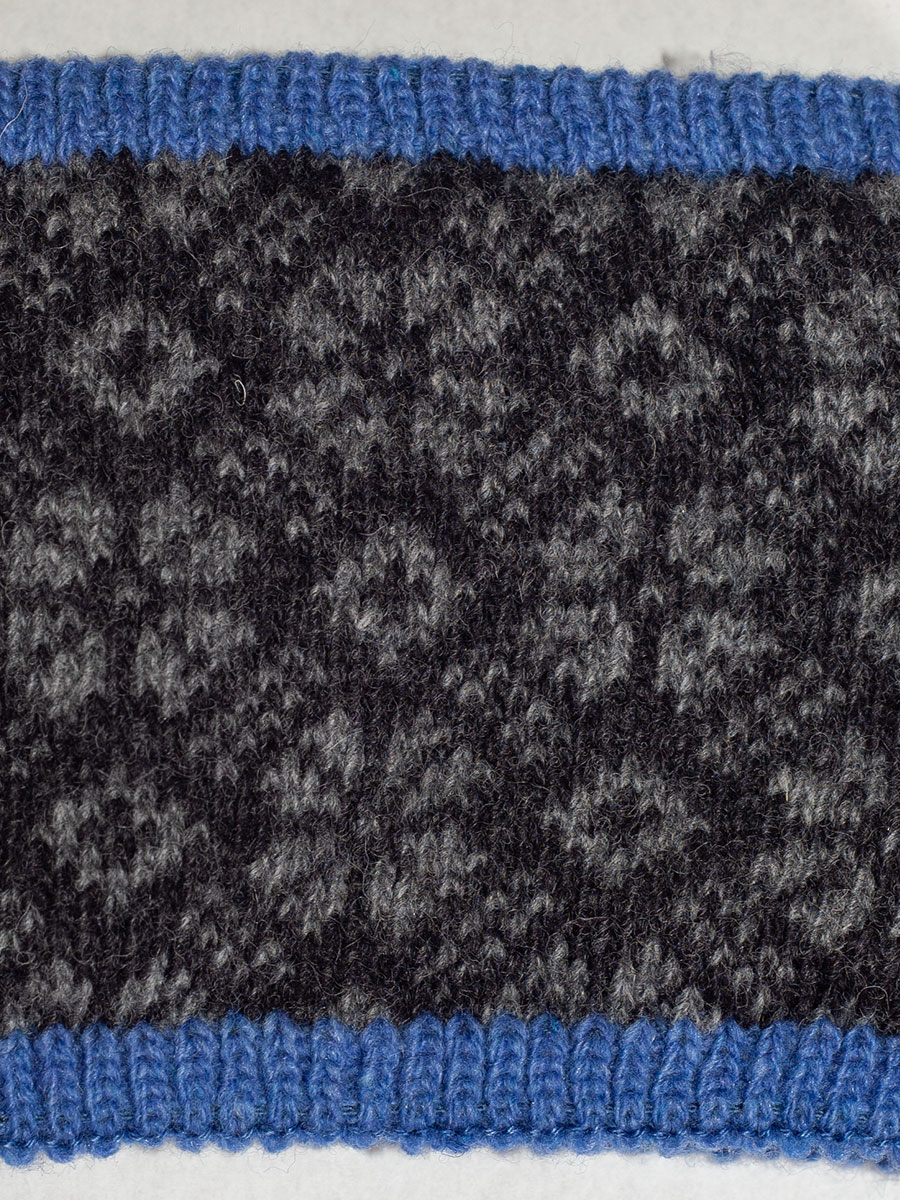 Huber Stirnband Jill blau mit grau, innen Fleece #2