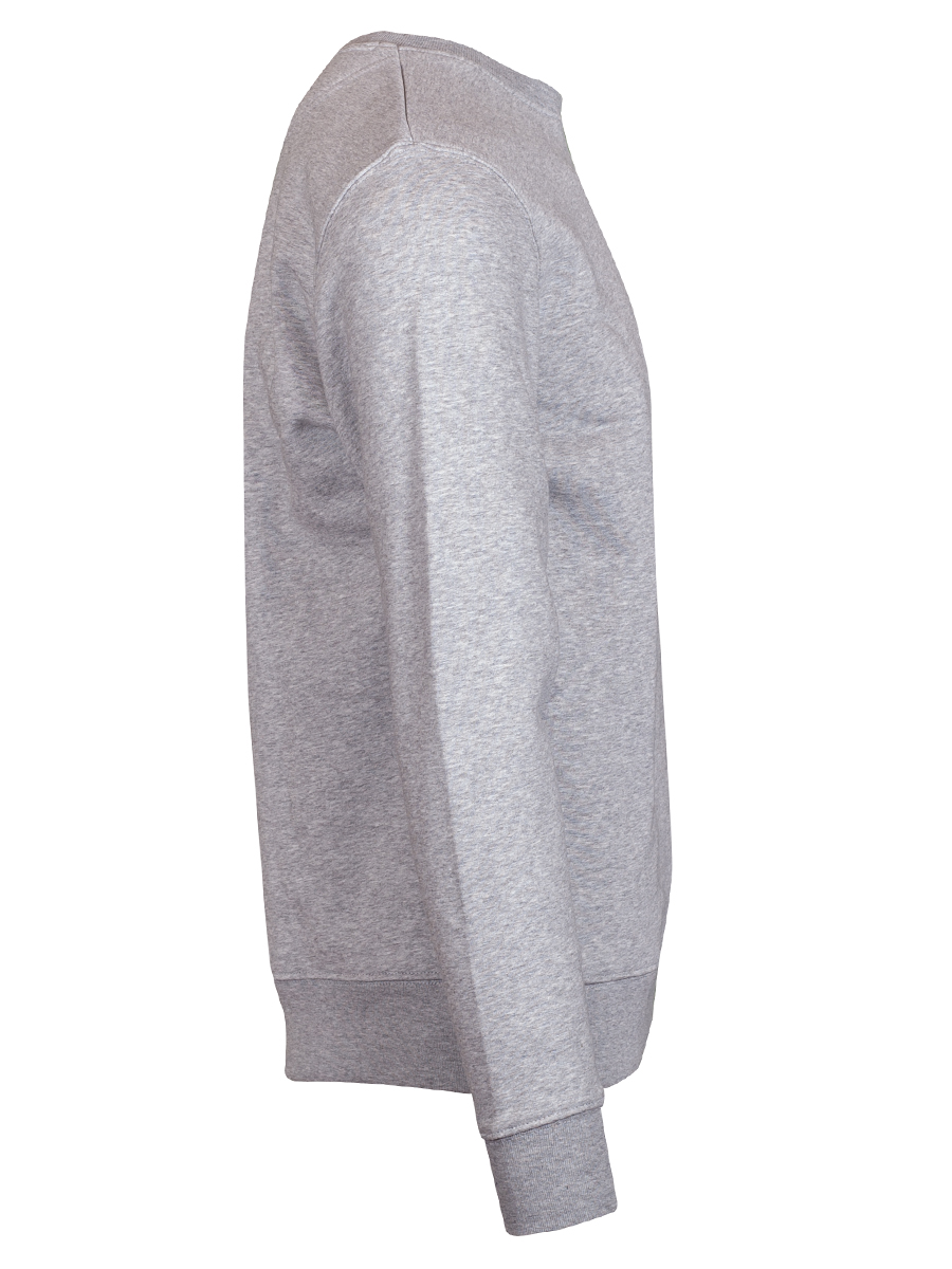 Viererspitz Cambi Sweater unisex, Flanell hellgrau, Biobaumwolle #3