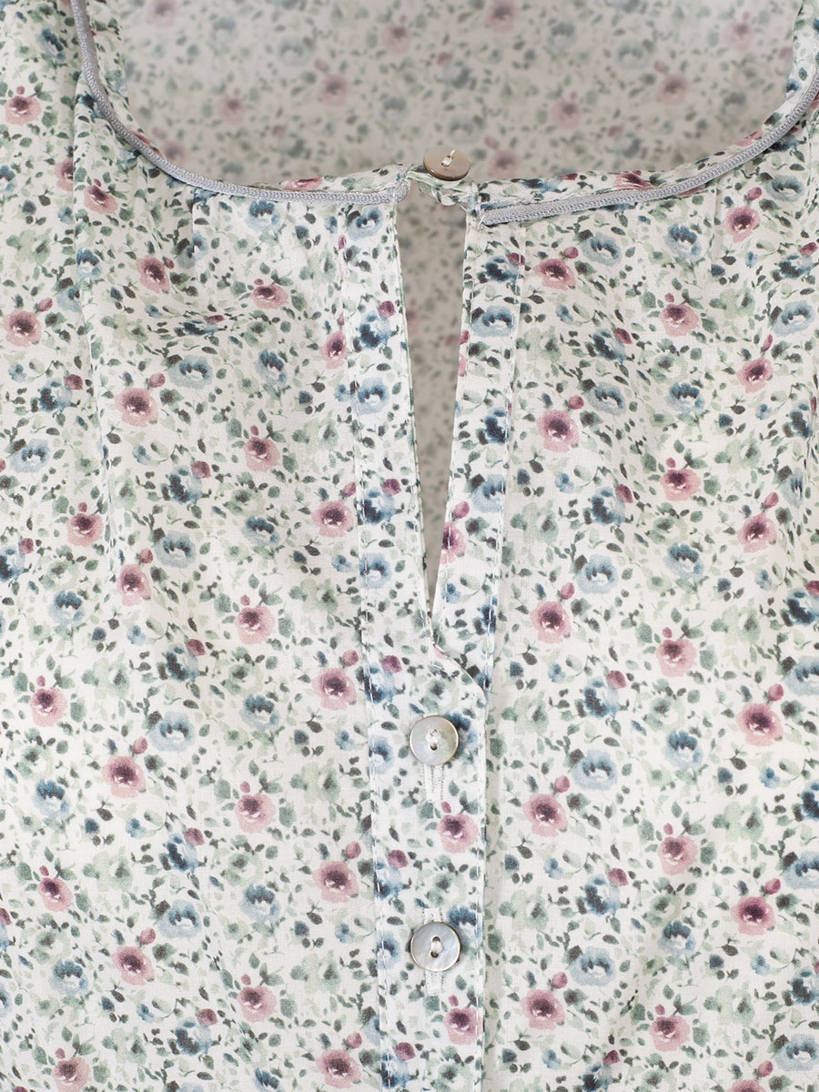 Country Line Damenbluse, creme, Blümchendruck #4